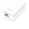 Inyector PoE Pasivo de 48V (18 Watts) / 2 puerto 10/100/1000 Mbps / Plug and Play / Montaje en Pared