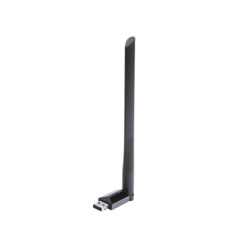 Adaptador USB inalámbrico doble banda AC 600 Mbps, antena de alta ganancia.