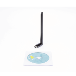 Adaptador USB inalámbrico doble banda AC 600 Mbps, antena de alta ganancia.
