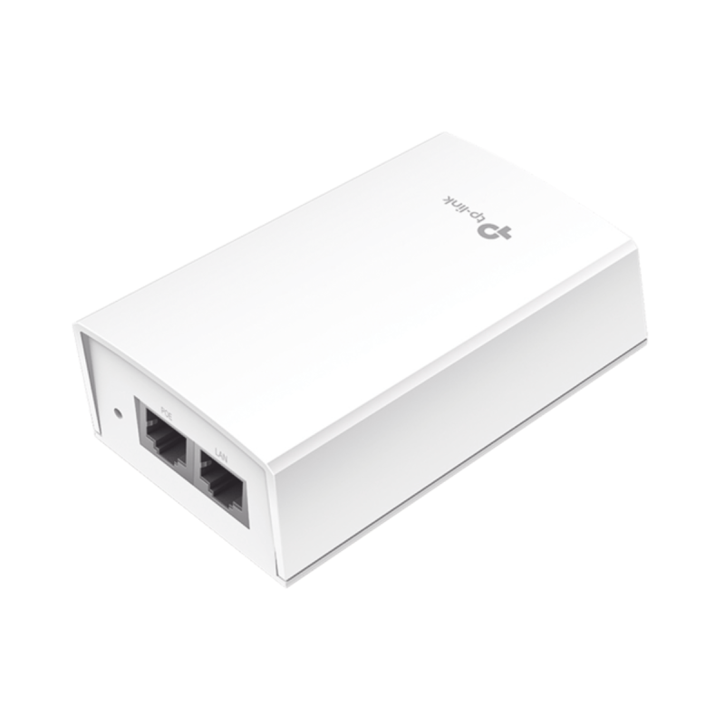 Inyector PoE Pasivo de 48V (24 Watts) / 2 puerto 10/100/1000 Mbps / Plug and Play / Montaje en Pared