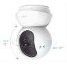Cámara IP Wi-Fi para hogar, 2 megapíxeles, audio doble vía, visión nocturna