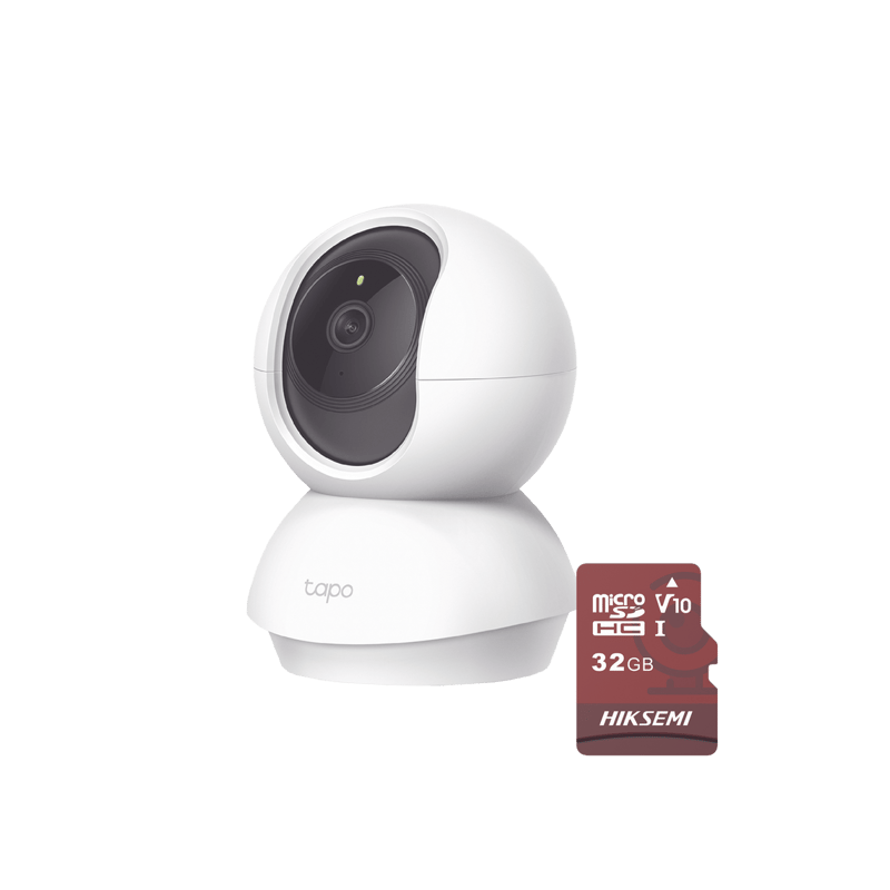 Kit de cámara IP Wi-Fi / Incluye 1 pieza modelo TAPOC200 y 1 Memoria Micro SD Hiksemi
