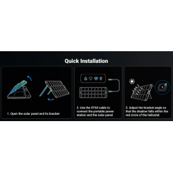 Panel Solar Plegable 200W, Incluye Cable XT60 Macho a Macho 2m.
