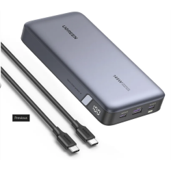 Power Bank de 25000mAh | 3 Salidas 145W Max. | USB-A + 2 USB-C