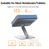 Soporte de Aluminio para Laptop | Ajustable 180° | Soporta Laptops de 10 a 17.3''
