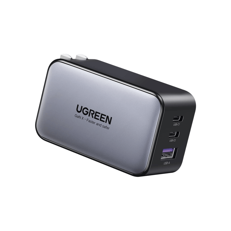 Cargador de 65W serie Nexode | 3 Puertos de Carga Rápida | 2 USB-C | 1 USB-A