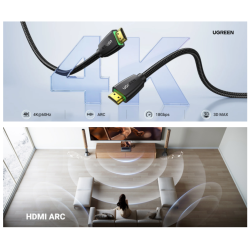 Cable HDMI 2.0 de Nylon Trenzado / 2 m / 4K@60Hz