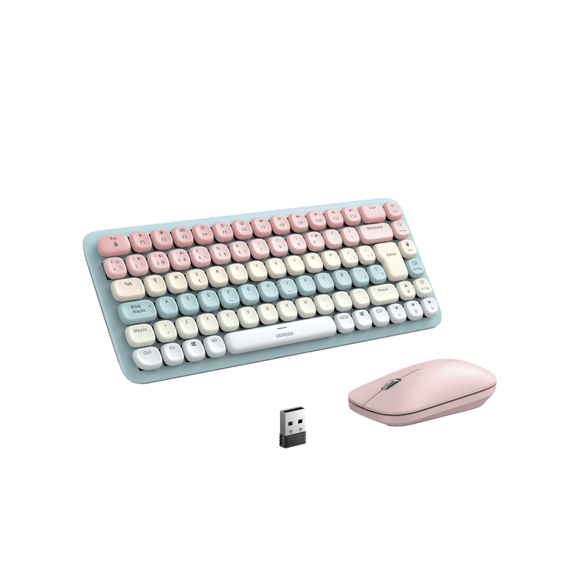 Paquete de Teclado y Mouse | 85 teclas en Español | Bluetooth y 2.4GHz