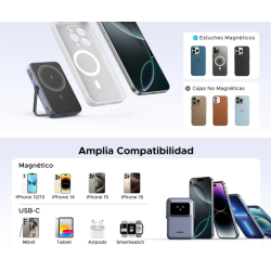 Power Bank Serie UNO Inalambrico | 10000mAh | 7.5W/20W | Con Emojis de Estado