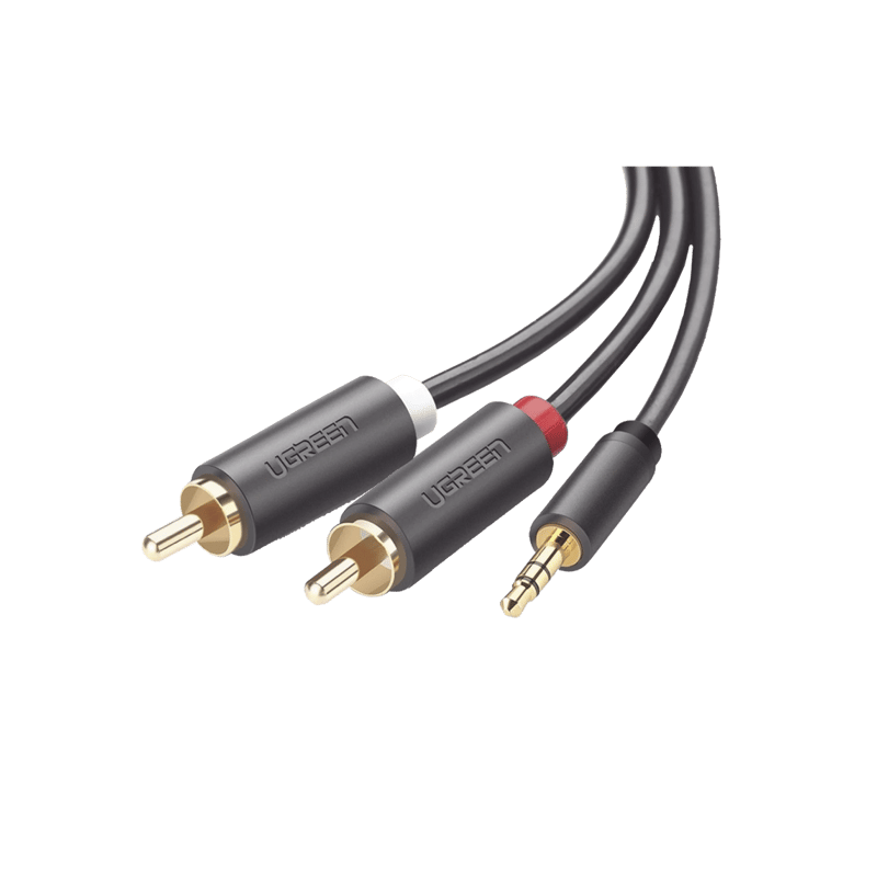 Cable Adaptador de 3.5mm Macho a 2 RCA Macho