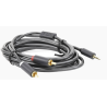 Cable Adaptador de 3.5mm Macho a 2 RCA Macho