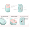 Mouse Inalámbrico FUN | Recargable| 2.4G & Bluetooth