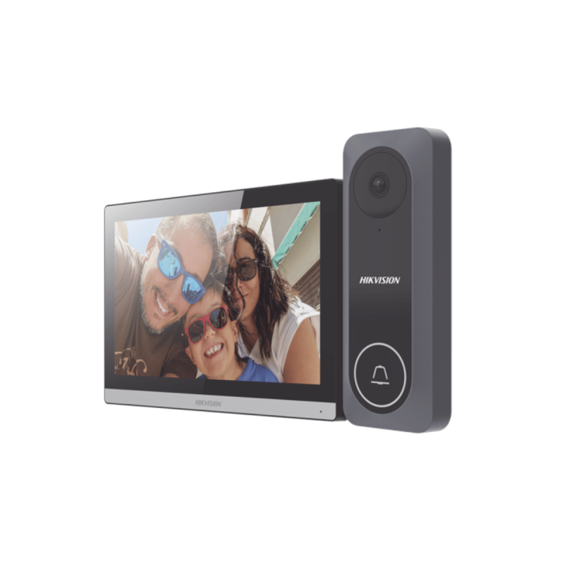 Kit de Videoportero Hibrido TurboHD con Pantalla LCD touch de 7" Wi-Fi / Frente de Calle para Exterior de Policarbonato