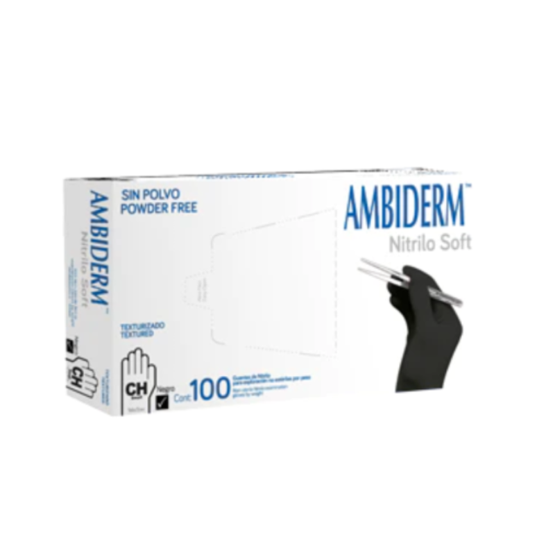 GUANTE DE NITRILO EXTRA CHICO NEGRO