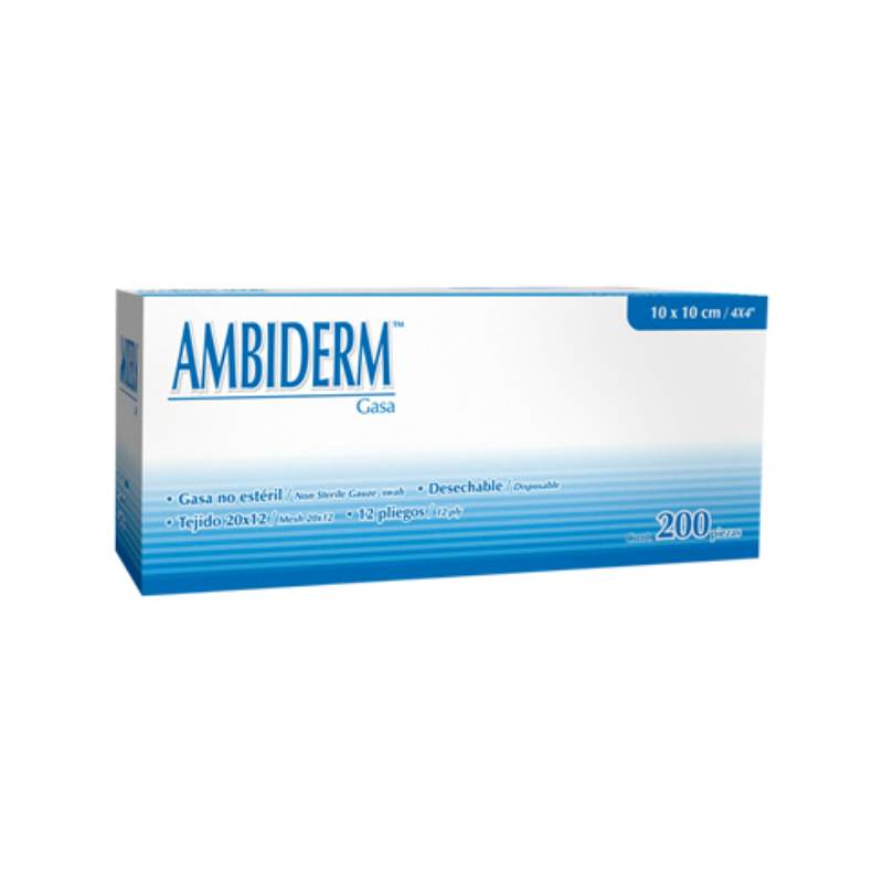 GASA NO ESTERIL, TEJIDA 7.5 X 5 CM PAQUETE CON 200 PIEZAS