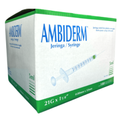JERINGA DE 5ML 22GX32 CAJA...