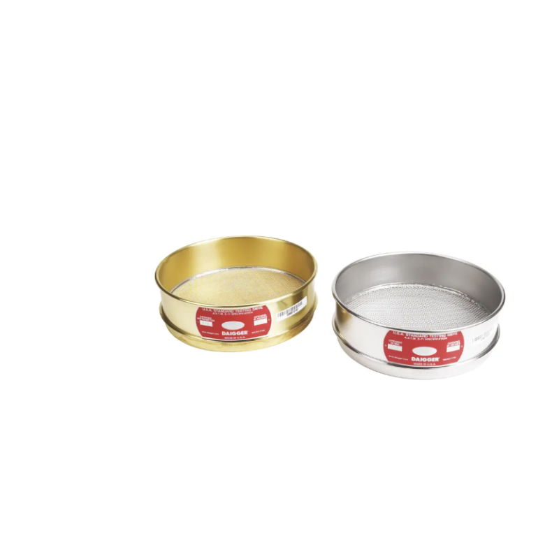 Tamices de prueba de 8 pulgadas con marco de latón de altura completa y alambre de latón