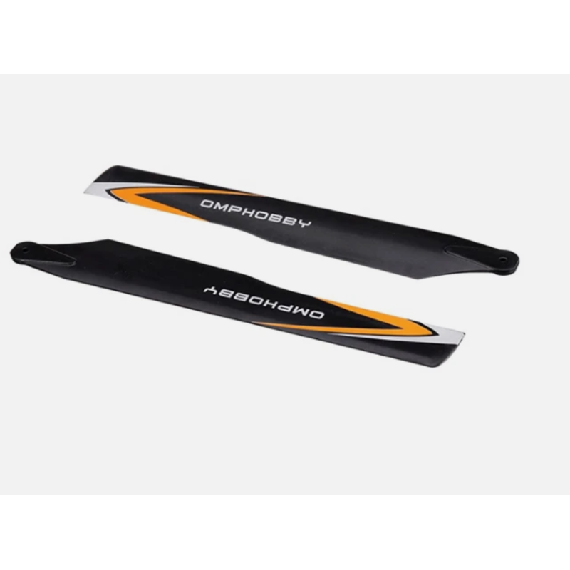 2 palas de hélice de rotor principal OSHM2007 para accesorios de helicóptero 3D OMP-M2 (naranja)