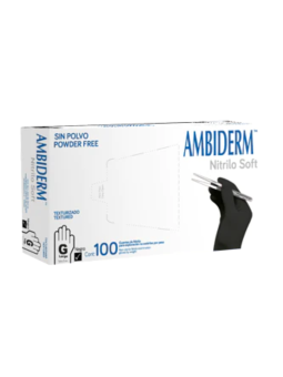 GUANTE AMBIDERM NITRILO SOFT NEGRO