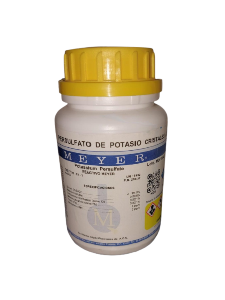 PERSULFATO DE POTASIO CRISTALES A.C.S. 250g